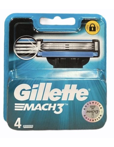 CARGADOR GILLETTE MACH-3 PACK-4 UND