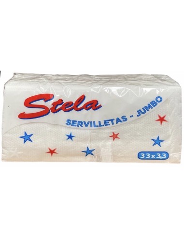 SERVILLETAS STELA BLANCAS DUPLO 140 UND