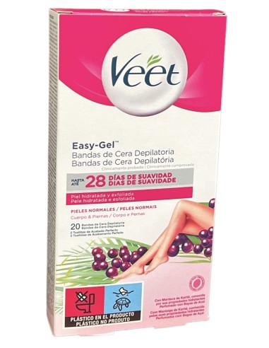 DEPILATORIO VEET BANDA CORPORAL NORMAL 16 UND