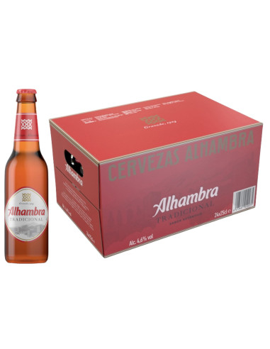 CERVEZA ALHAMBRA TRADICIONAL 25 ML CAJA 24 UND