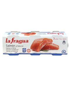 SALMON AL NATURAL LA FRAGUA PACK-3 LATAS