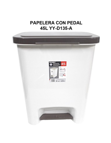 PAPELERA CON PEDAL 45 LT