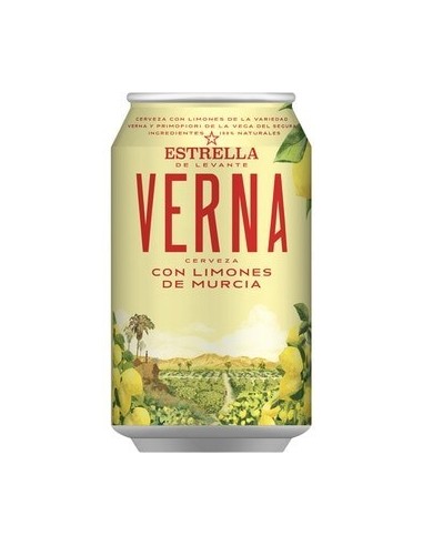 CERVEZA ESTRELLA LEVANTE VERNA LATA 33 CL