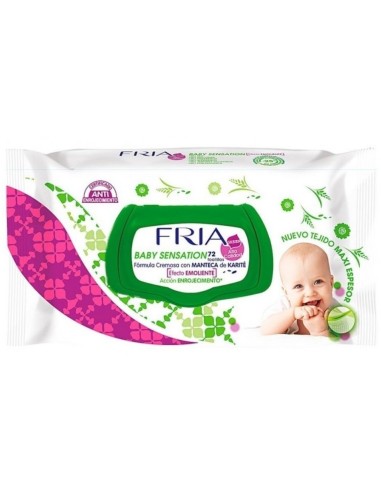 TOALLITAS FRIA BABY SENSATION MANTECA KARITE 72 UND