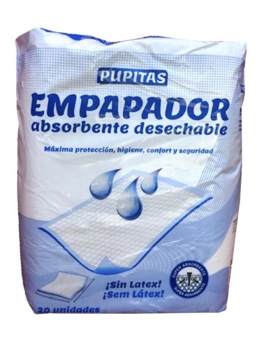 EMPAPADOR ABSORBENTE PUPITAS 60X90 PQT. 20 UND