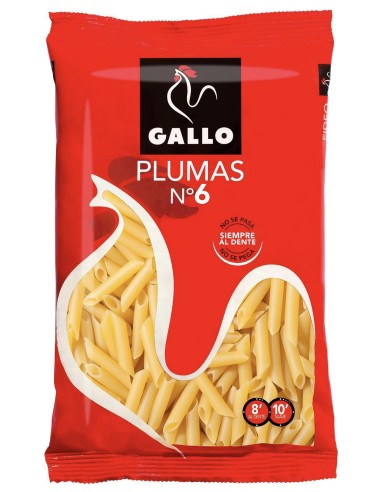 PASTA GALLO PLUMAS Nº6 250 G