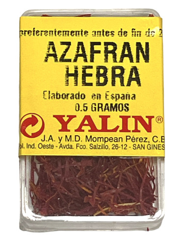 AZAFRAN HEBRA YALIN 0.5 GR