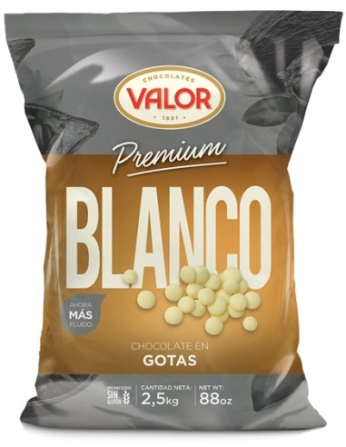 COBERTURA CHOCOLATE BLANCO VALOR GOTA 2.5 LG