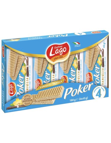 GALLETA POKER VAINILLA 4 UND 180 G