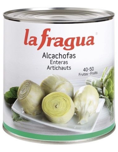ALCACHOFAS LA FRAGUA ENTERA LATA 3 KG 40-50 PZ