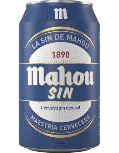 CERVEZA MAHOU SIN ALCOHOL LATA 33 CC