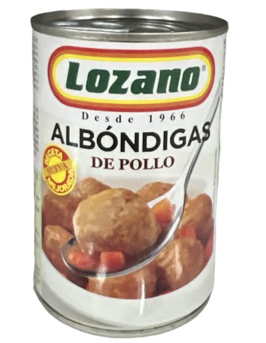 ALBONDIGAS LOZANO POLLO BOTE 425 GR