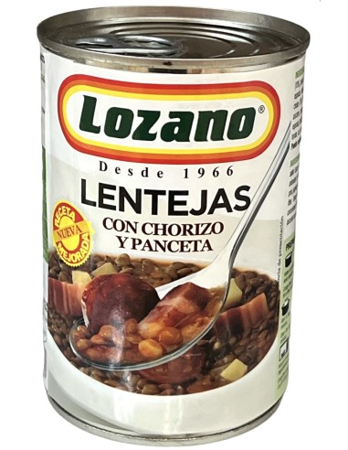 LENTEJAS LOZANO CHORIZO BOTE 500 G