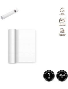 MANTEL ROLLO TNT BLANCO PRECORTE 1.20X48 METROS