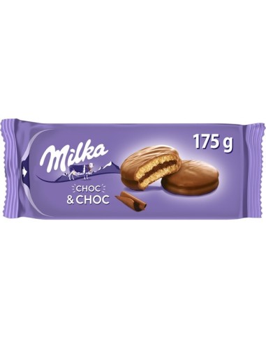 GALLETAS MILKA CHOC & CHOC 175 G