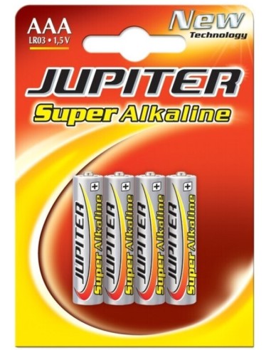 PILAS JUPITER SUPER ALKALINE LR03 AAA BLISTER 4 UND