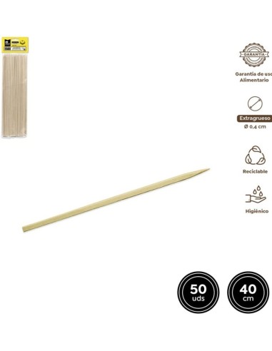 PINCHO BAMBOO EXTRAGRUESO 40 CM X 50 UND