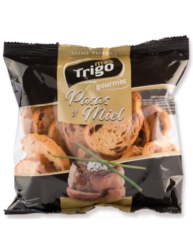 PAN MINI TOSTAS MASTRIGO PASAS-MIEL 120 GR