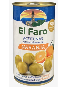 ACEITUNA RELLENA EL FARO NARANJA LATA 350G