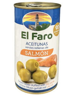 ACEITUNA RELLENA EL FARO SALMON 350 G