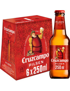 CERVEZA CRUZCAMPO PAK-6 BOTELLIN 250 ML