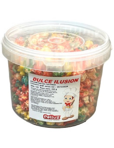 CUBO PALOMITAS DE ILUSION COLORES 300 GR