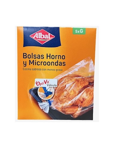 BOLSA ALBAL HORNO Y MICROHONDAS 35X43 CM 5 UND