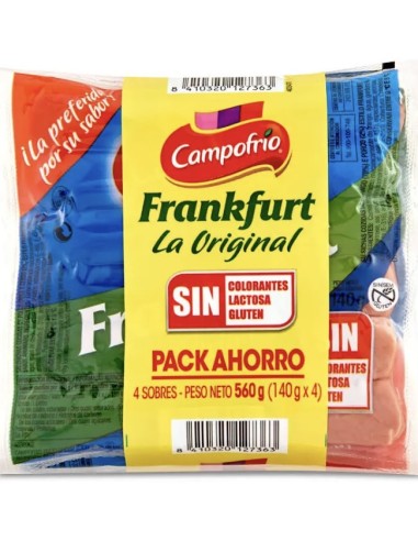 SALCHICHAS FRANK. CAMPOFRIO PK-4 6 UNDS