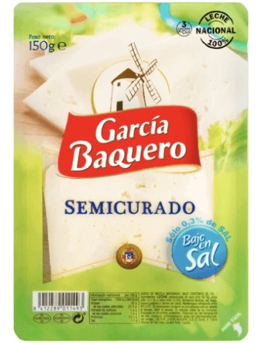 QUESO LONCHAS G.BAQUERO BAJO SAL 150 GRS