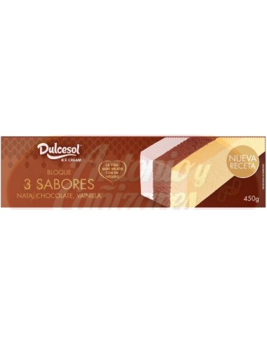 BLOQUE 3 SABORES 450G DULCESOL