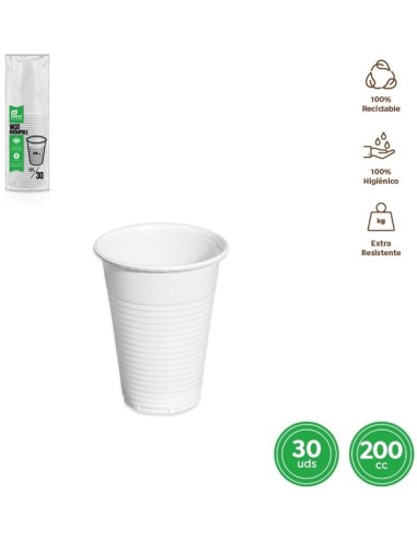 VASO BLANCO 200 CC PACK-30 UND