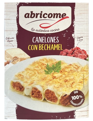 BANDEJA ABRICOME CANELONES CON BECHAMEL 380 G