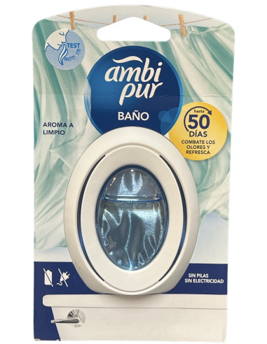 AMBIENTADOR AMBIPUR BAÑO AROMA A LIMPIO 7.5 ML