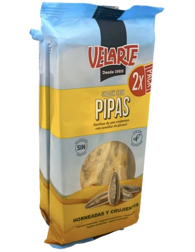 SNACK CON PIPAS VELARTE 2X60 G