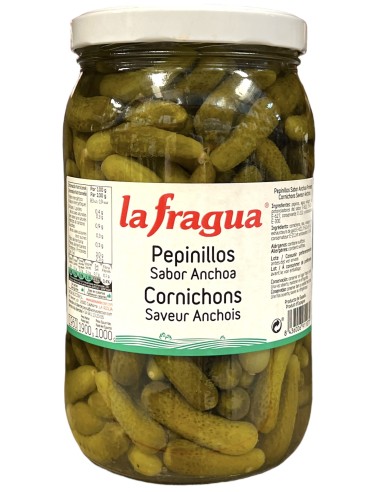 PEPINILLOS LA FRAGUA SABOR ANCHOA TARRO 1/2 GALON