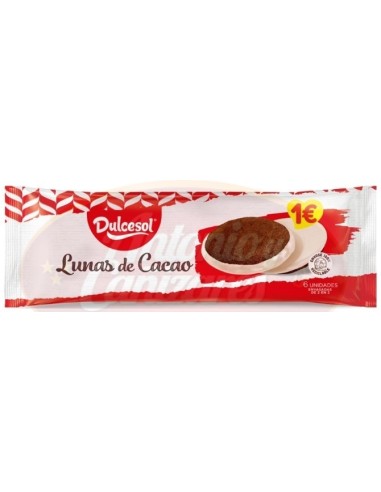 LUNAS DE CACAO DULCESOL 6 UND 132 G