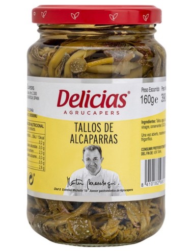 TALLOS DE ALCAPARRAS DELICIAS TARRO 370 ML