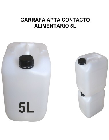 GARRAFA APTA USO ALIMENTARIO 5 LT