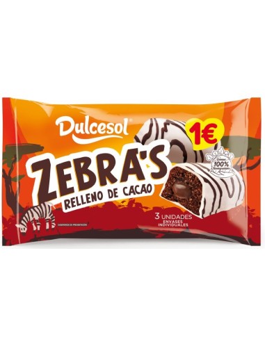 ZEBRAS DULCESOL RELLENAS 3 UND