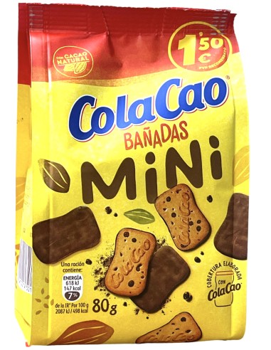 GALLETAS COLACAO BAÑADAS MINI 80 G