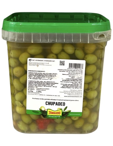 CUBO ACEITUNA CHUPADEO PARTIDA 2.6 KG