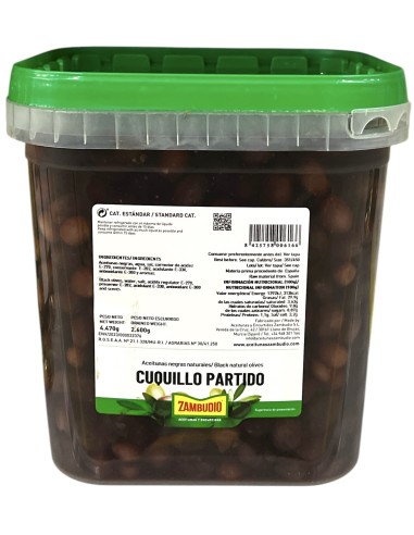 CUBO ACEITUNA CUQUILLO PARTIDO 2.6 KG