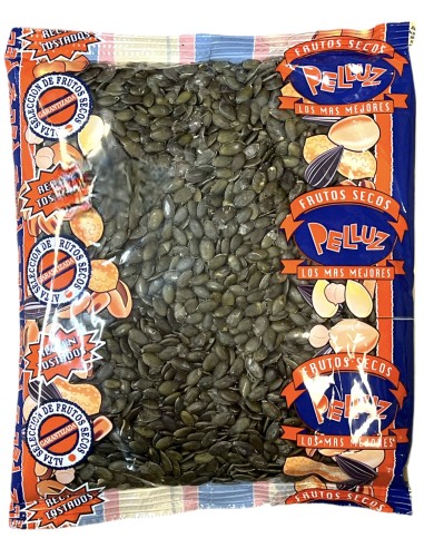 BOLSA PIPAS DE CALABAZA PELADA CRUDA 1 KG