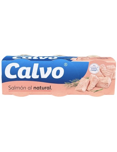 SALMON CALVO NATURAL RO-8 PK-3 150 GRS