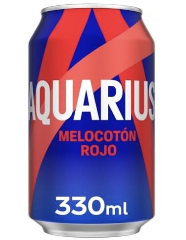 AQUARIUS MELOCOTON ROJO LATA 33 CL