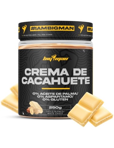 CREMA DE CACAHUETE SABOR CHOCO BLANCO 250 GR