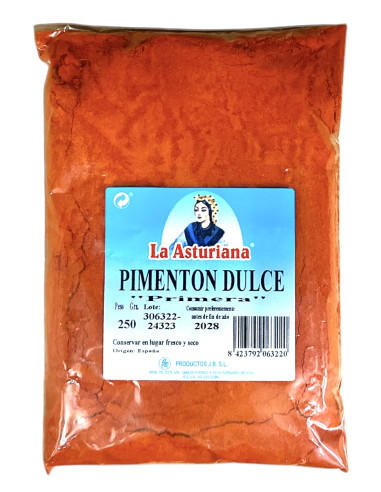 PIMENTON DULCE LA ASTURIANA BOLSA 250 GR