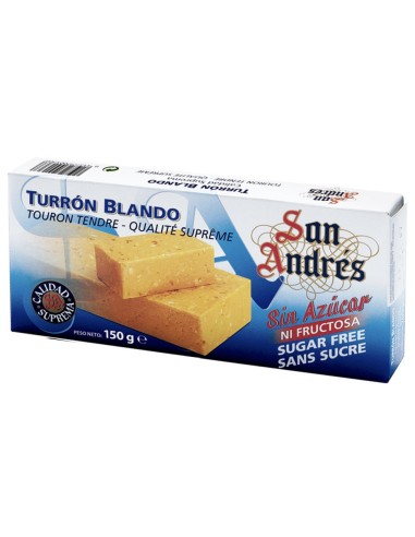 TURRON SAN ANDRES SIN AZUCAR BLANDO 200 GR