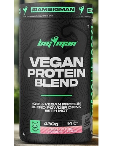 VEGAN PROTEIN BLEND FRESA Y PLATANO 420 G