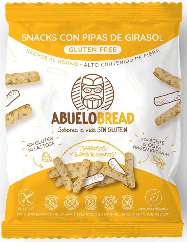 SNACKS CON PIPAS DE GIRASOL ABUELO BREAD 50 G